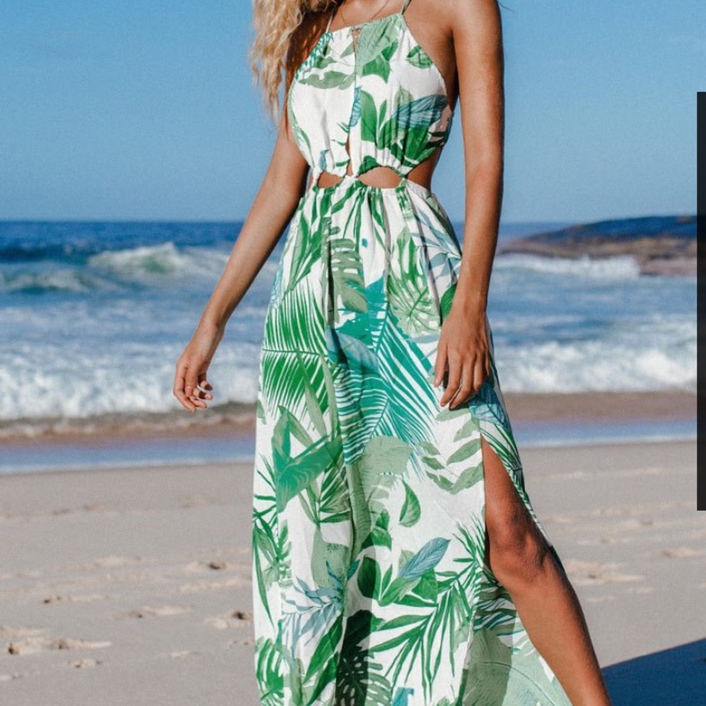 NWT cupshe leafy dress